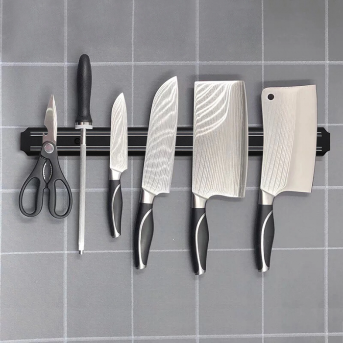 Barra Imantada Para Cuchillos Utensillos De Metal 50CM