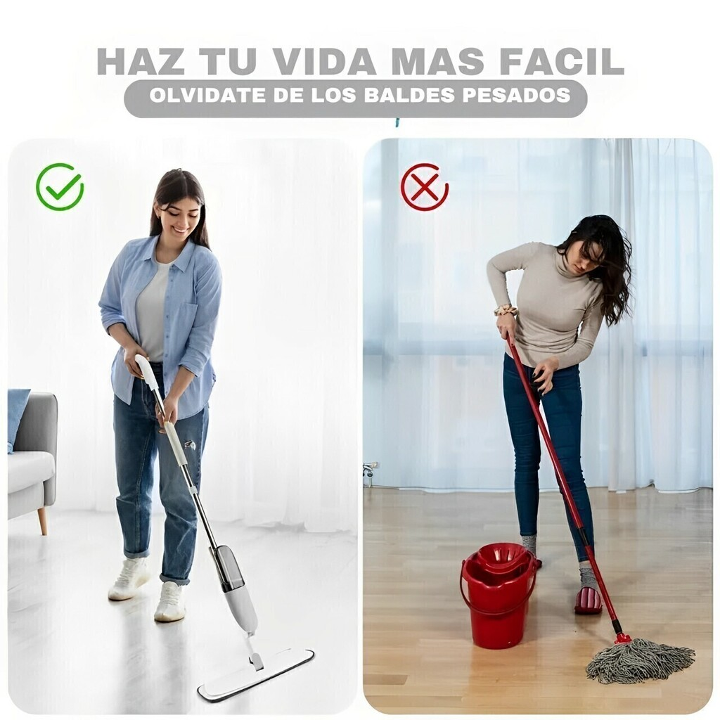Spray Mop- Trapeador De Piso Con Rociador