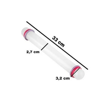 Palo De Amasar Antiadherente 33 Cm Silicona Reposteria