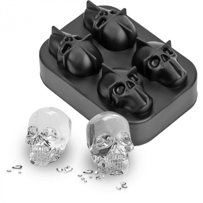Cubetera Con Forma De Calavera Huesos