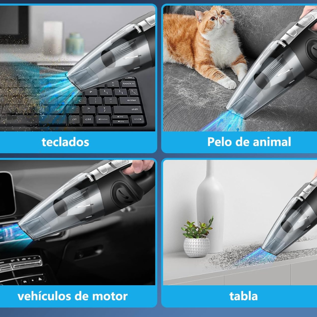 Aspirador de Mano 120W – ¡La Solución Portátil y Poderosa que Necesitás!