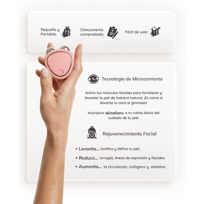 Dispositivo de Rejuvenecimiento Facial | Masajeador Facial de Micro Corriente