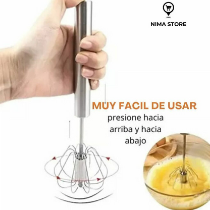 Batidor en acero inoxidable semiautomático