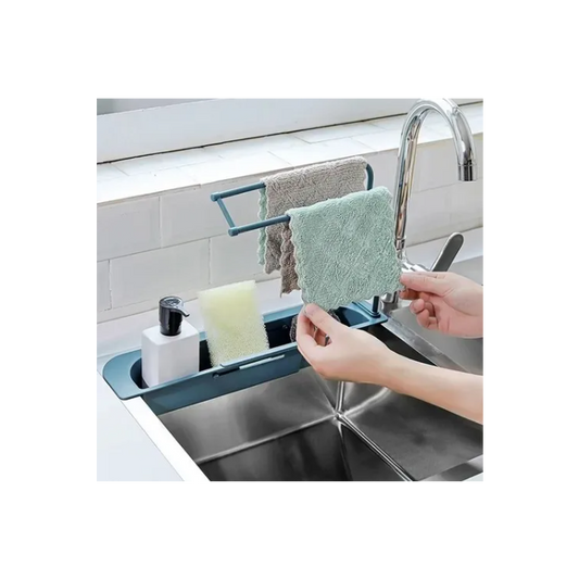 Organizador Porta Esponja Baño Colgante Canilla Ajustable