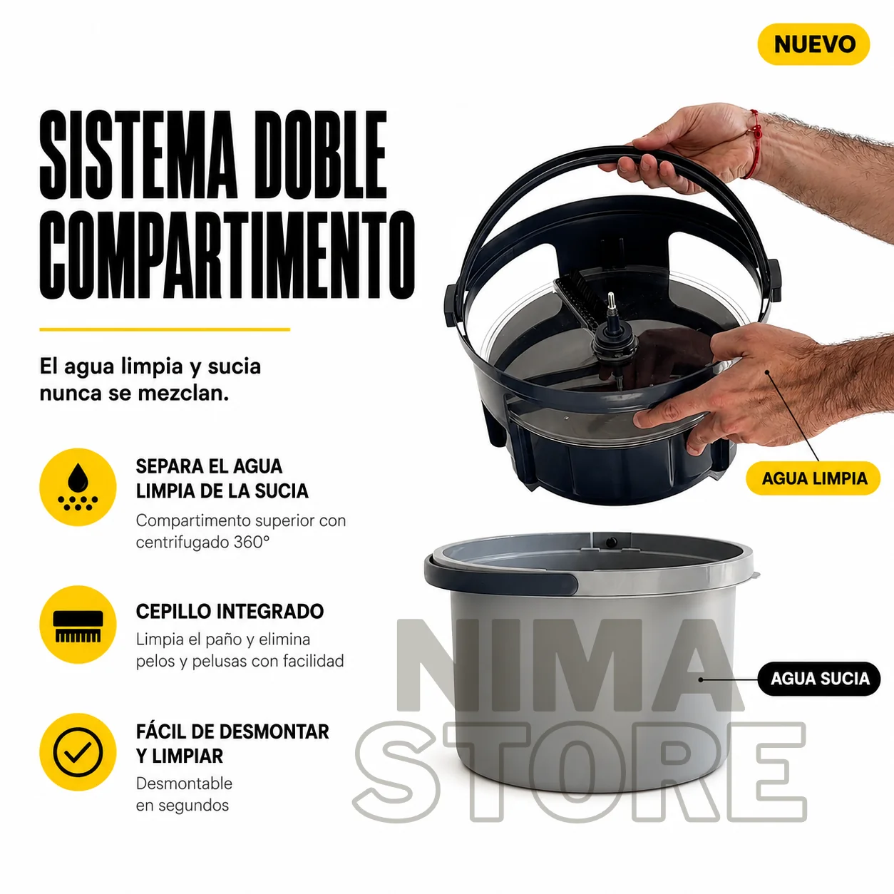 Spin Mop 360 Pro en uso